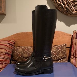 Napoleoni Italian black leather boots size 36/6